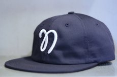 画像3: Nothin' Special(ナッシン スペシャル) Script Logo 6panel Cap Leather Strap Navy (3)