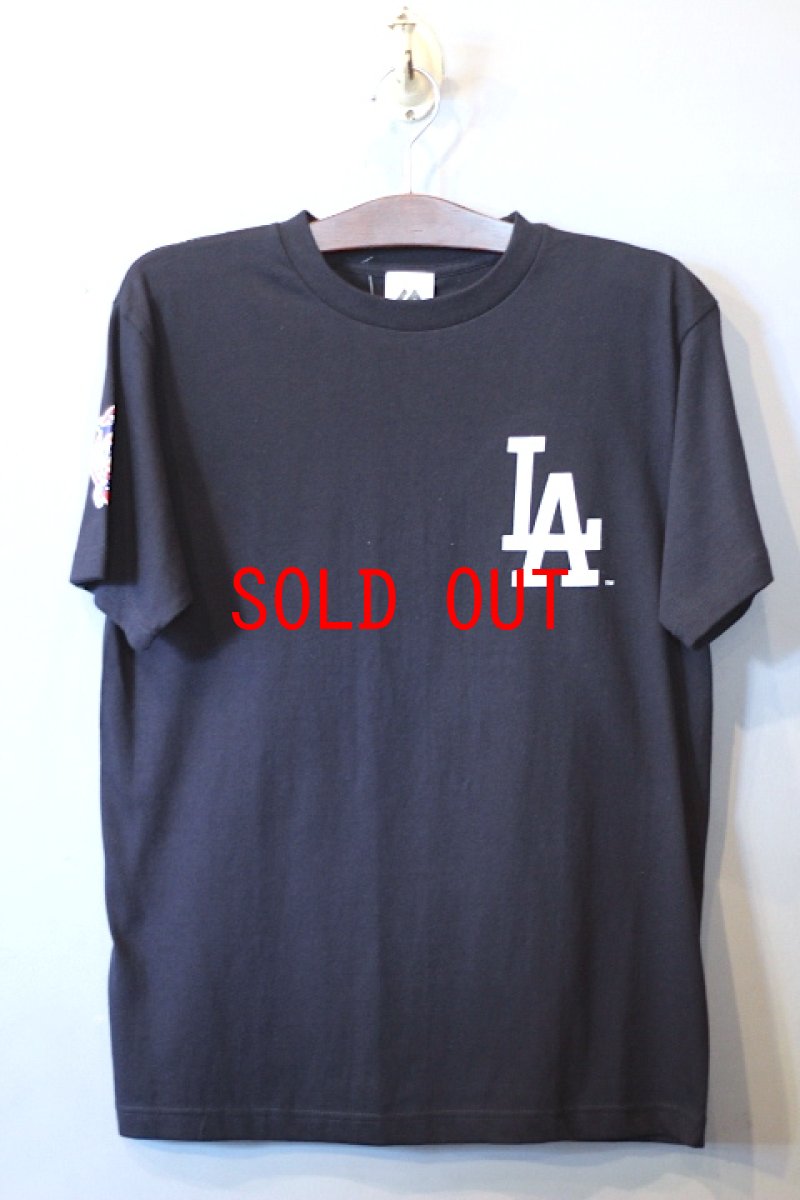 画像1: Majestic(マジェスティック) S/S Los Angels Dodgers Logo Tee Navy (1)