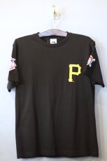 画像1: Majestic(マジェスティック) S/S Pittburgh Pirates Logo Tee Black  (1)