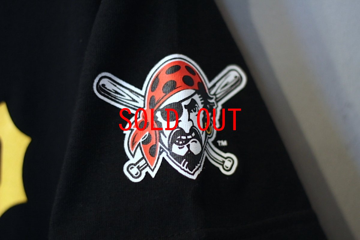 画像4: Majestic(マジェスティック) S/S Pittburgh Pirates Logo Tee Black  (4)