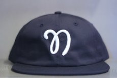 画像1: Nothin' Special(ナッシン スペシャル) Script Logo 6panel Cap Leather Strap Navy (1)