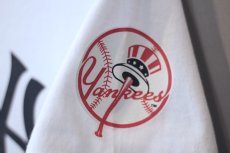 画像4: Majestic(マジェスティック) S/S New York Yankees Logo Tee White (4)