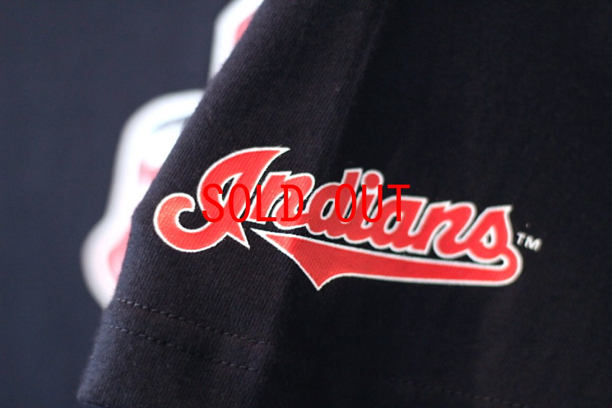 画像4: Majestic(マジェスティック) S/S Cleveland Indians Logo Tee Navy  (4)