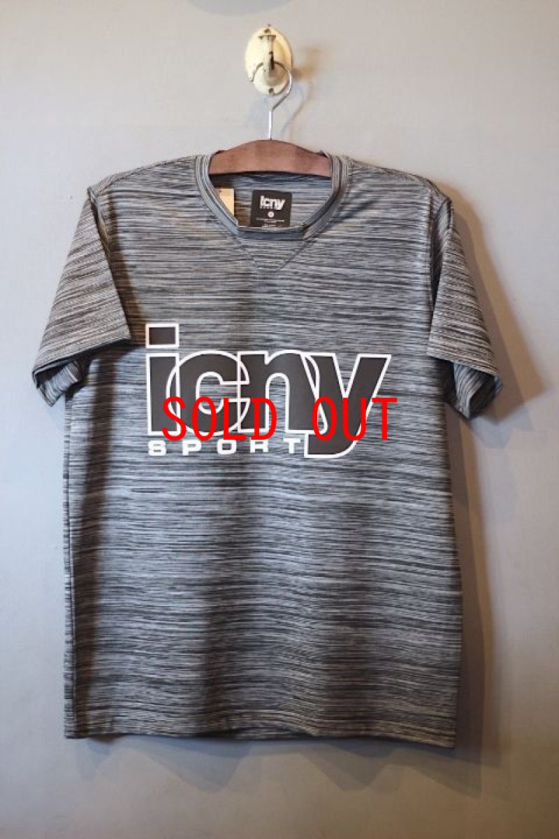 画像1: ICNY(アイスコールドニューヨーク) Overlap Tee 3M Reflective T-Shirt 2Tone Grey  (1)