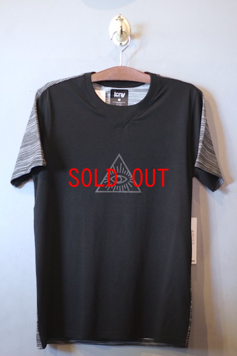 画像1: ICNY(アイスコールドニューヨーク) Angle Tee 3M Reflective T-Shirt 2Tone Black  (1)