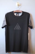 画像1: ICNY(アイスコールドニューヨーク) Angle Tee 3M Reflective T-Shirt 2Tone Black  (1)