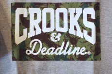 画像2: Deadline(デッドライン) × Crooks&Castles(クルックス&キャッスルズ) S/S Blood Camo Tee Grey ブラッド カモ Tシャツ  (2)