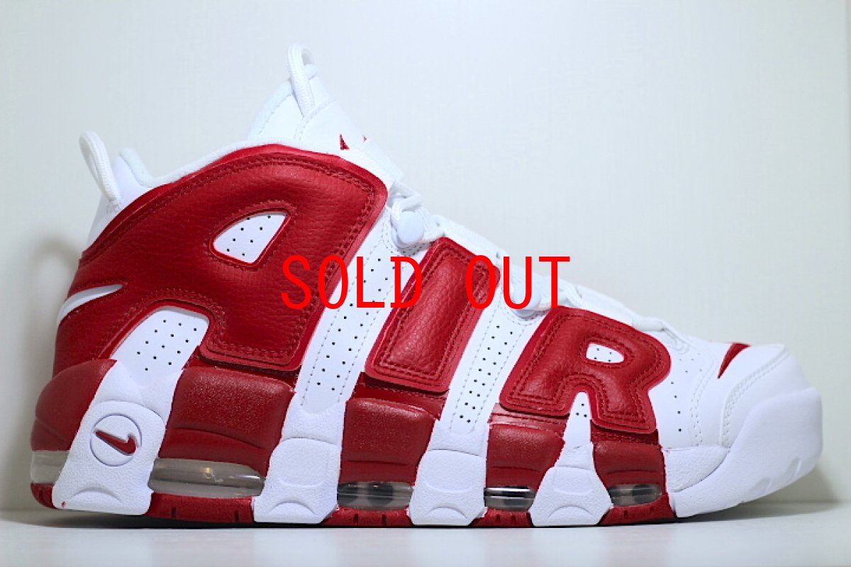 画像1: Nike Air More Up Tempo 16' White Red ナイキ エア モア アップテンポ (1)