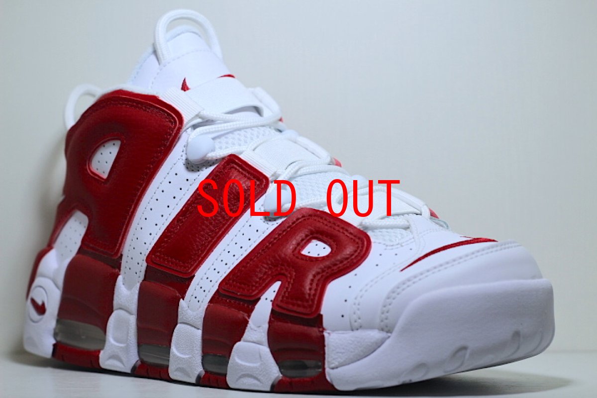 画像2: Nike Air More Up Tempo 16' White Red ナイキ エア モア アップテンポ (2)