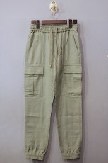 画像1: J.Crew(ジェイクルー) Linen Miller Cargo Jogger Pants Vintage Olive リネン ミラー カーゴパンツ (1)