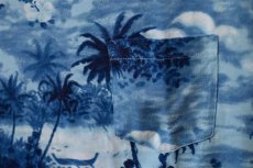 画像2: J.Crew (ジェイクルー) S/S Slim Washed Aloha Pocket Tee Blue T-Shirts  (2)