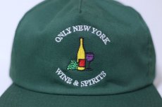画像2: Only NY (オンリーニューヨーク) Wine & Spirits Snapback Cap Spruce Hat ワイン スピリッツ スナップバック キャップ グリーン ハット Logo ロゴ Cleofus (2)