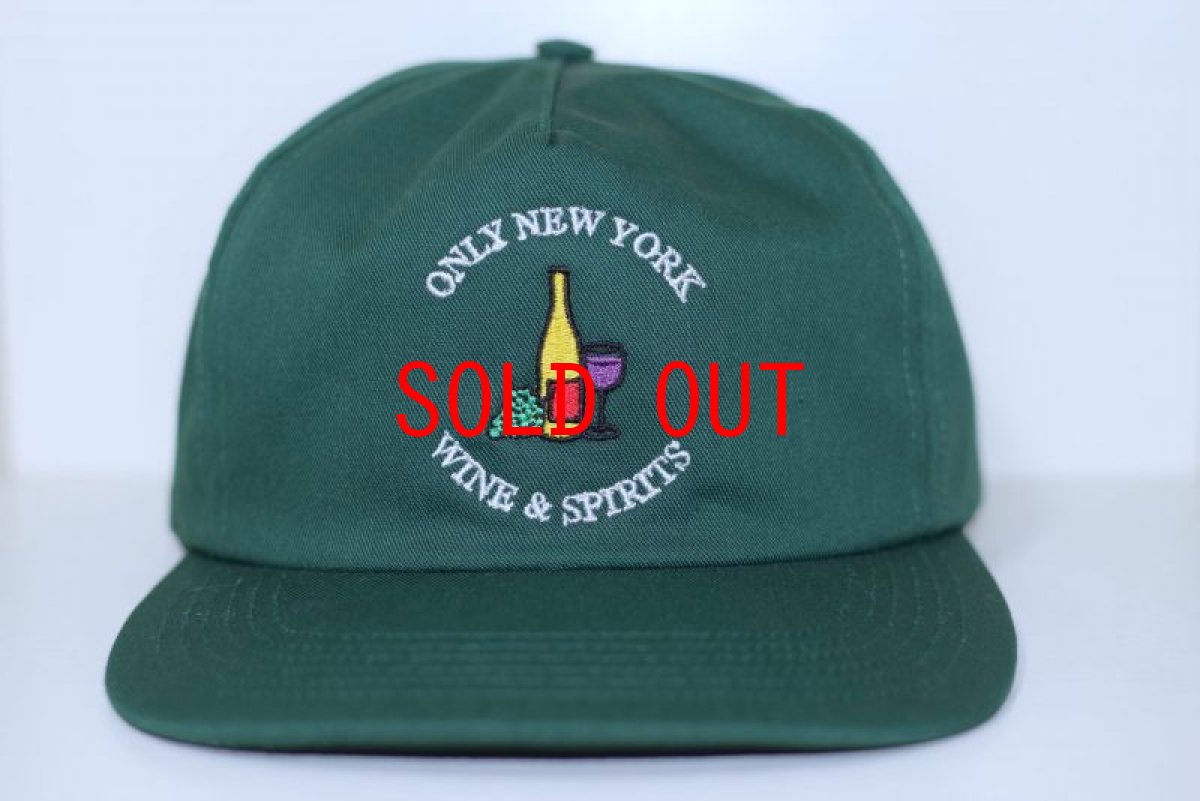 画像1: Only NY (オンリーニューヨーク) Wine & Spirits Snapback Cap Spruce Hat ワイン スピリッツ スナップバック キャップ グリーン ハット Logo ロゴ Cleofus (1)