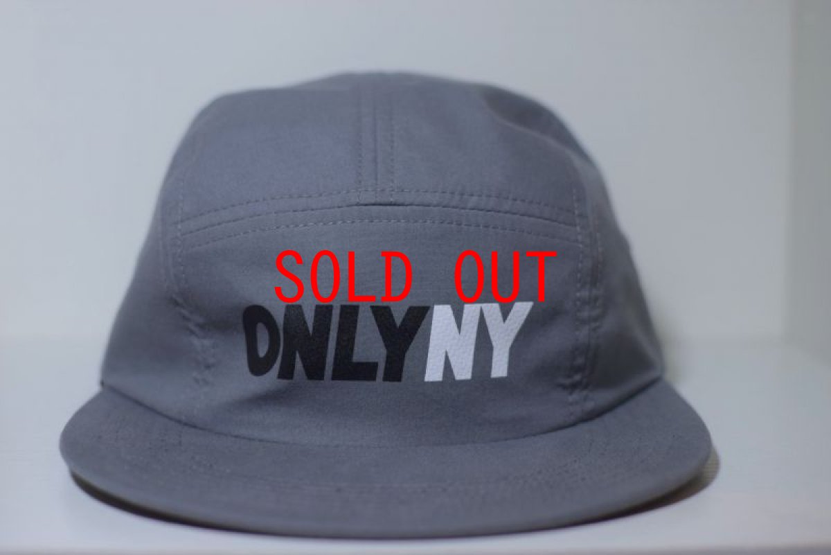 画像1: Only NY (オンリーニューヨーク) COMPETITION 5-PANEL Cap Grey Strapback Hat Sport Camp キャンプ キャップ Logo ロゴ スポーツ ストラップバック キャップ (1)