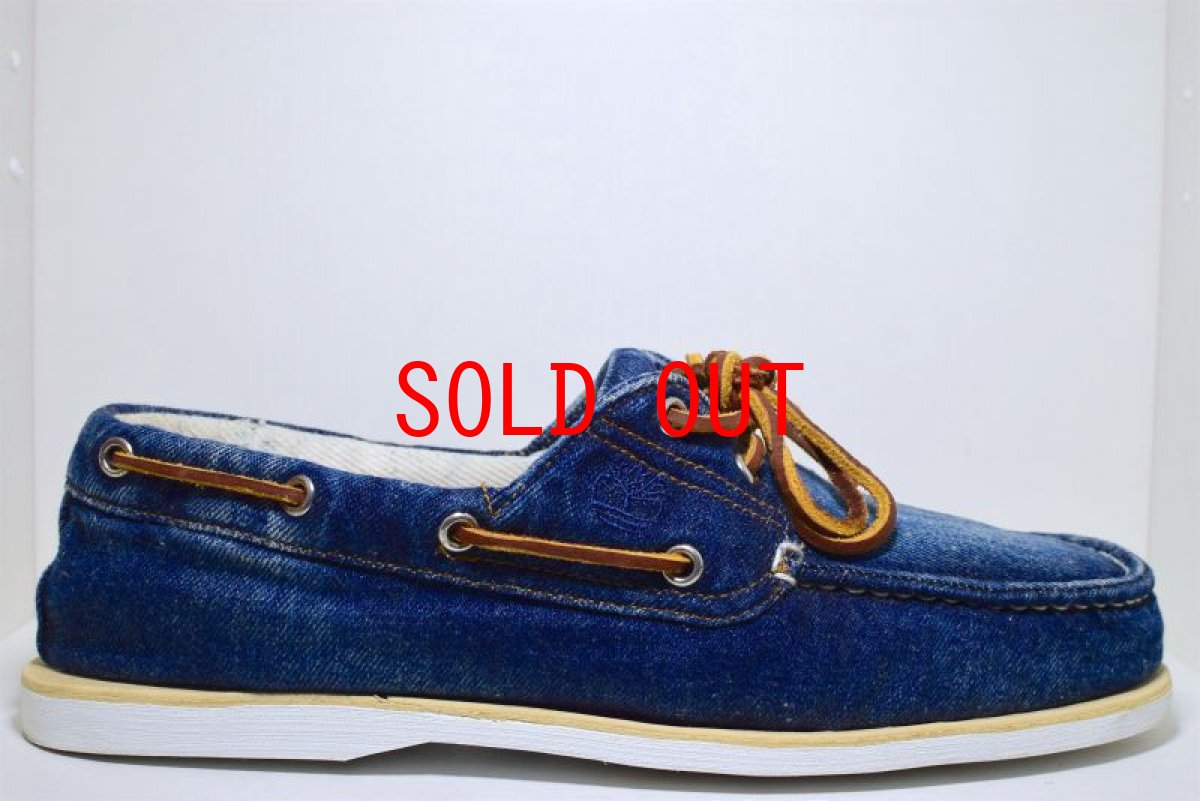 画像1: Timberland(ティンバーランド) Denim Boat Shoes デニム デッキシューズ Blue ブルー (1)