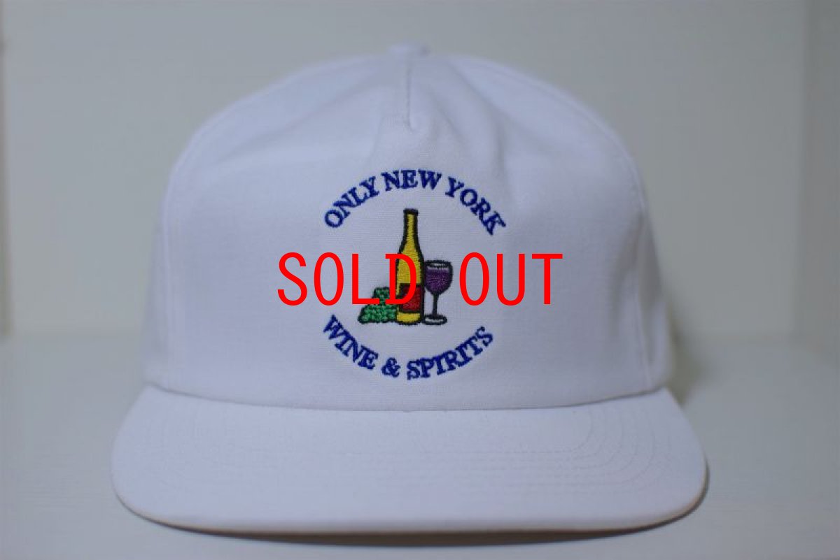 画像1: Only NY (オンリーニューヨーク) Wine & Spirits Snapback Cap White Hat ワイン スピリッツ スナップバック キャップ ホワイト ハット Logo ロゴ Cleofus (1)