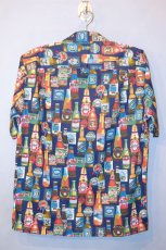 画像4: Pacific legend Aloha Shirts Beer Allover Navy パシフィック レジェンド アロハシャツ ビール (4)