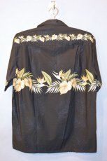 画像3: Pacific legend Aloha Shirts Palm Black パシフィック レジェンド アロハシャツ パルム ブラック  (3)