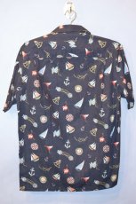 画像3: Pacific legend Aloha Shirts Yacht Black パシフィック レジェンド アロハシャツ ヨット ブラック (3)