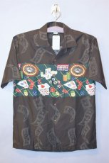 画像1: Pacific legend Aloha Shirts Casino Black パシフィック レジェンド アロハシャツ カジノ ブラック (1)