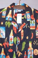 画像1: Pacific legend Aloha Shirts Hot Hawaiian Sauce Black パシフィック レジェンド アロハシャツ ホット チリソース ブラック (1)