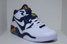 画像2: Nike(ナイキ) Air Force 180 Olympic White Mid Navy Metallic Gold 16 (2)