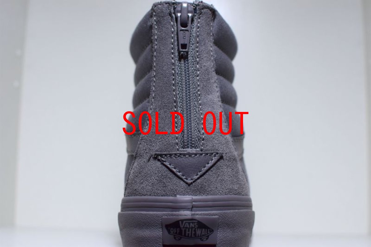 画像3: Vans(バンズ) SK 8 Hi Reissue Zip Mono Tornado Wolf Grey  グレー ジップ Kith USA (3)
