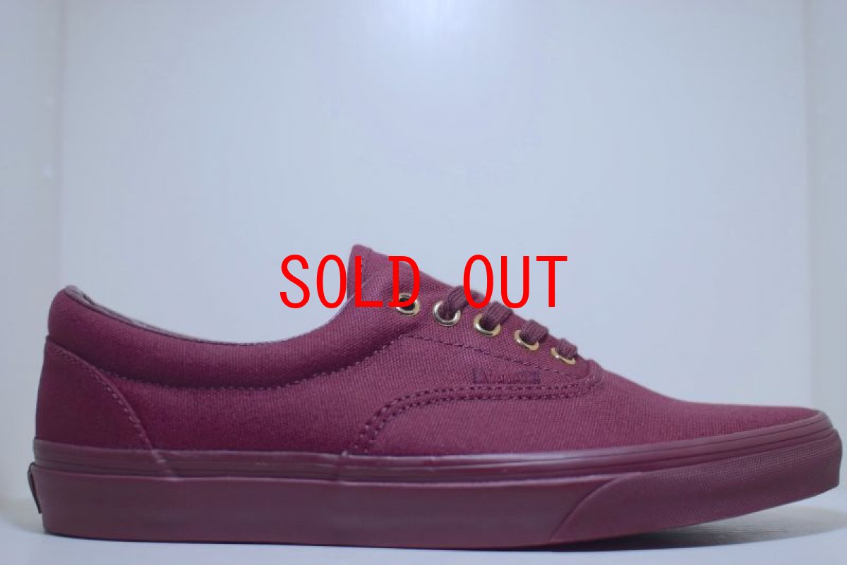 画像1: Vans(バンズ) Era Gold Mono Portroyal エラ オール Maroon (1)