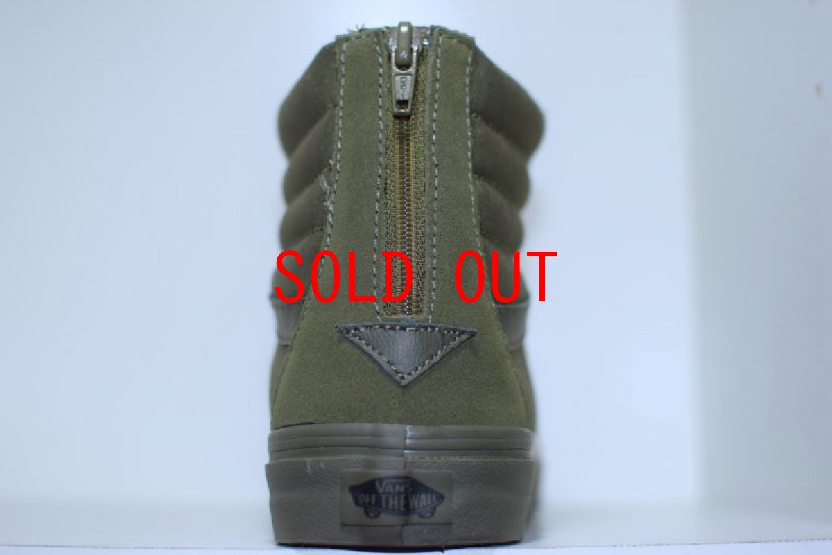 画像4: Vans(バンズ) SK 8 Hi Reissue Zip Mono Ivy Green オリーブ グリーン ジップ Kith USA (4)
