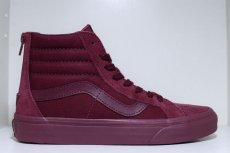 画像1: Vans(バンズ) SK 8 Hi Reissue Zip Mono Port Royale Maroon マルーン ジップ Kith USA (1)