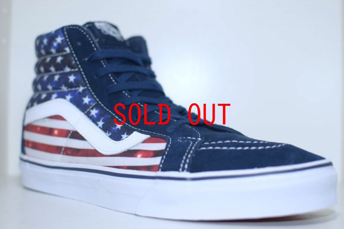 画像2: Vans(バンズ) SK 8 Hi Reissue Americana Dress Blues True White USA Flag 国旗 Skate Sk8 (2)
