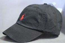 画像2: Polo Ralph Lauren(ラルフ ローレン)Cotton One Point Logo Cap  ブラック　ポニー ポロ ロゴ ボール ラルフローレン キャップ (2)