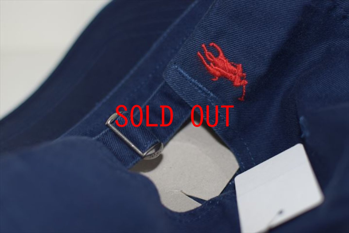 画像4: Polo Ralph Lauren(ラルフ ローレン)Cotton Script Logo Navy Cap ネイビー ポロ スクリプト ロゴ ボール キャップ (4)
