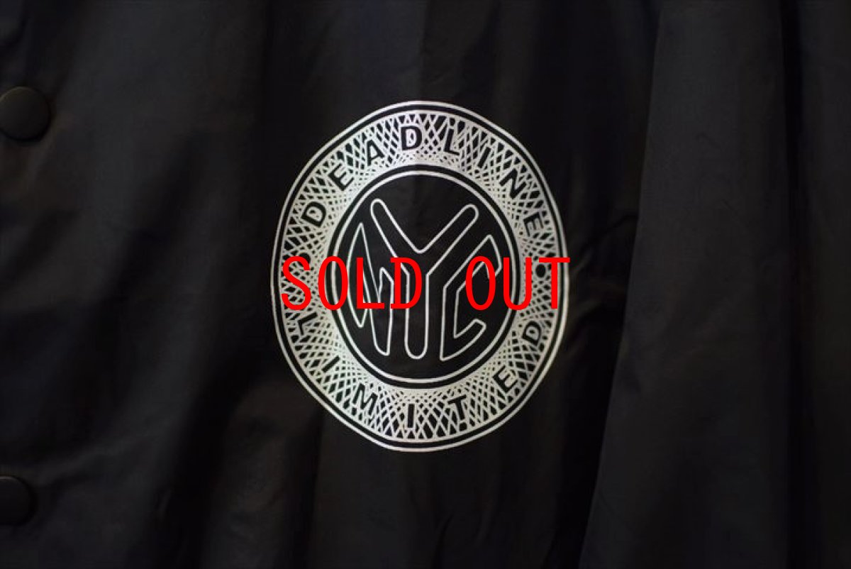 画像3: Deadline(デッドライン) Coach Jacket Black コーチ ジャケット ブラック Token Coin Logo  (3)