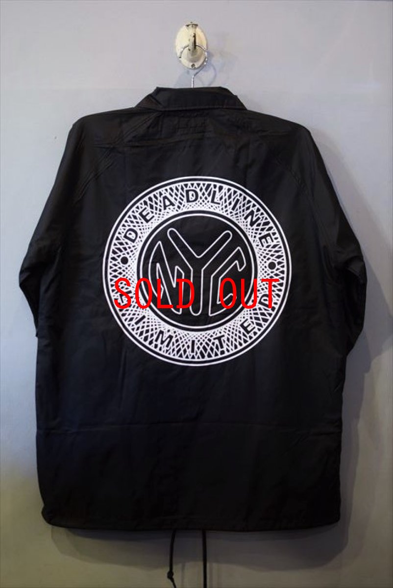 画像2: Deadline(デッドライン) Coach Jacket Black コーチ ジャケット ブラック Token Coin Logo  (2)
