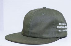 画像1: Nothin' Special(ナッシン スペシャル) 6panel Cap Leather Strap Olive (1)