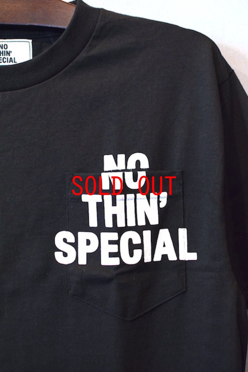 画像1: Nothin' Special(ナッシン スペシャル) NOTHIN' Logo S/S Pocket Tee Black (1)