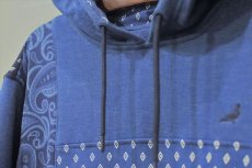 画像3: Staple Design(ステイプル デザイン) Academy Pullover Hoodie Indigo Navy アカデミー プルオーバー フーディー パーカー ピジョン インディゴ 総柄  (3)