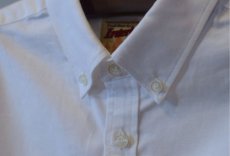 画像4: P WING Bear Oxford Shirt White FBI ベアー オックスフォード シャツ ホワイト Long Sleeve  (4)