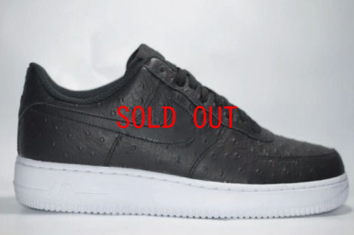 画像1: Nike Air Force 1 '07 LV8 Ostrich Black White ナイキ エアフォース オーストリッチ ブラック (1)