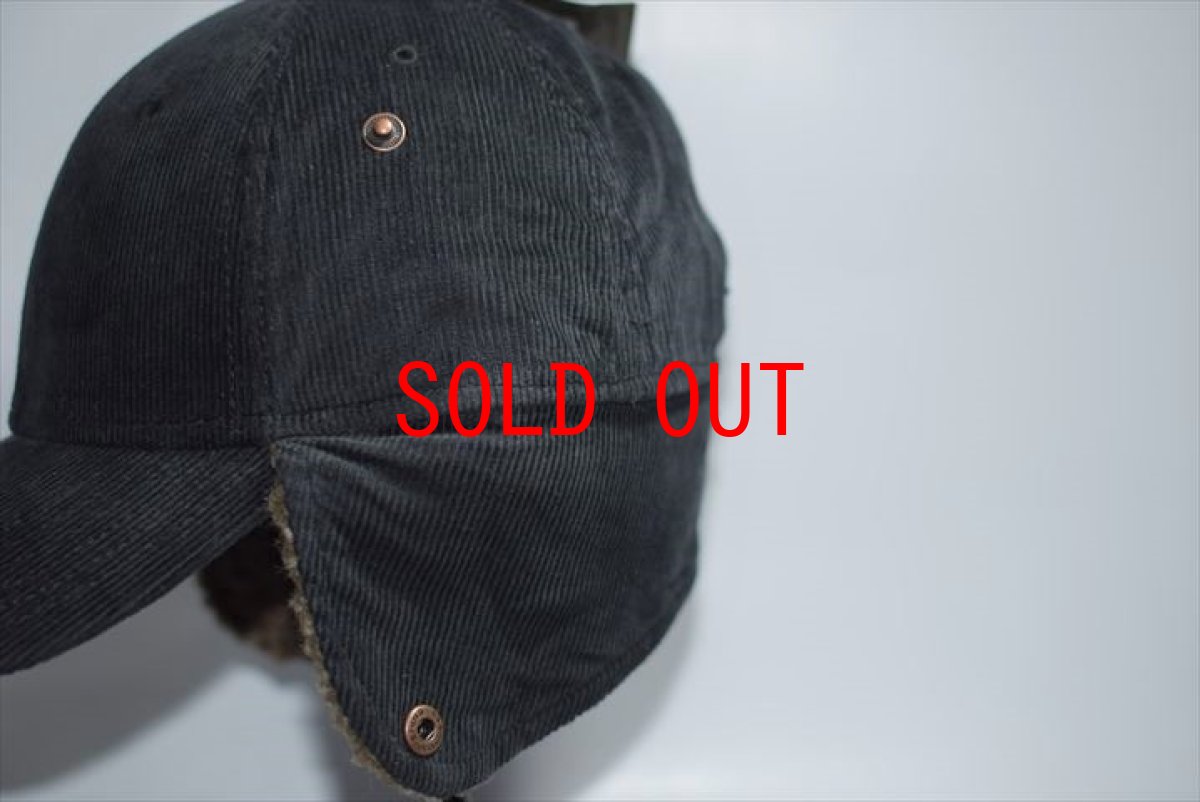 画像4: Timberland(ティンバーランド)  Corduroy Ear Flap 6Panel Cap Black ボア付き コーデュロイ イヤーフラップ ラウンド バイザー キャップ ブラック (4)