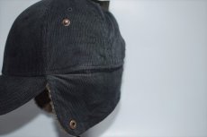 画像4: Timberland(ティンバーランド)  Corduroy Ear Flap 6Panel Cap Black ボア付き コーデュロイ イヤーフラップ ラウンド バイザー キャップ ブラック (4)