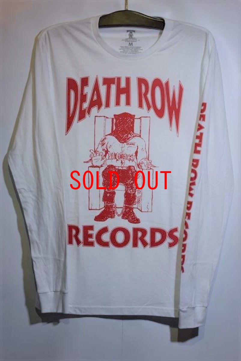 画像1: Death Row (デス ロウ) L/S Official Tee White ロングスリーブ Tシャツ (1)