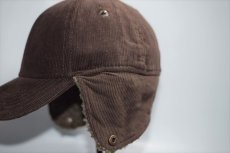 画像4: Timberland(ティンバーランド)  Corduroy Ear Flap 6Panel Cap Brown ボア付き コーデュロイ イヤーフラップ ラウンド バイザー キャップ ブラウン (4)