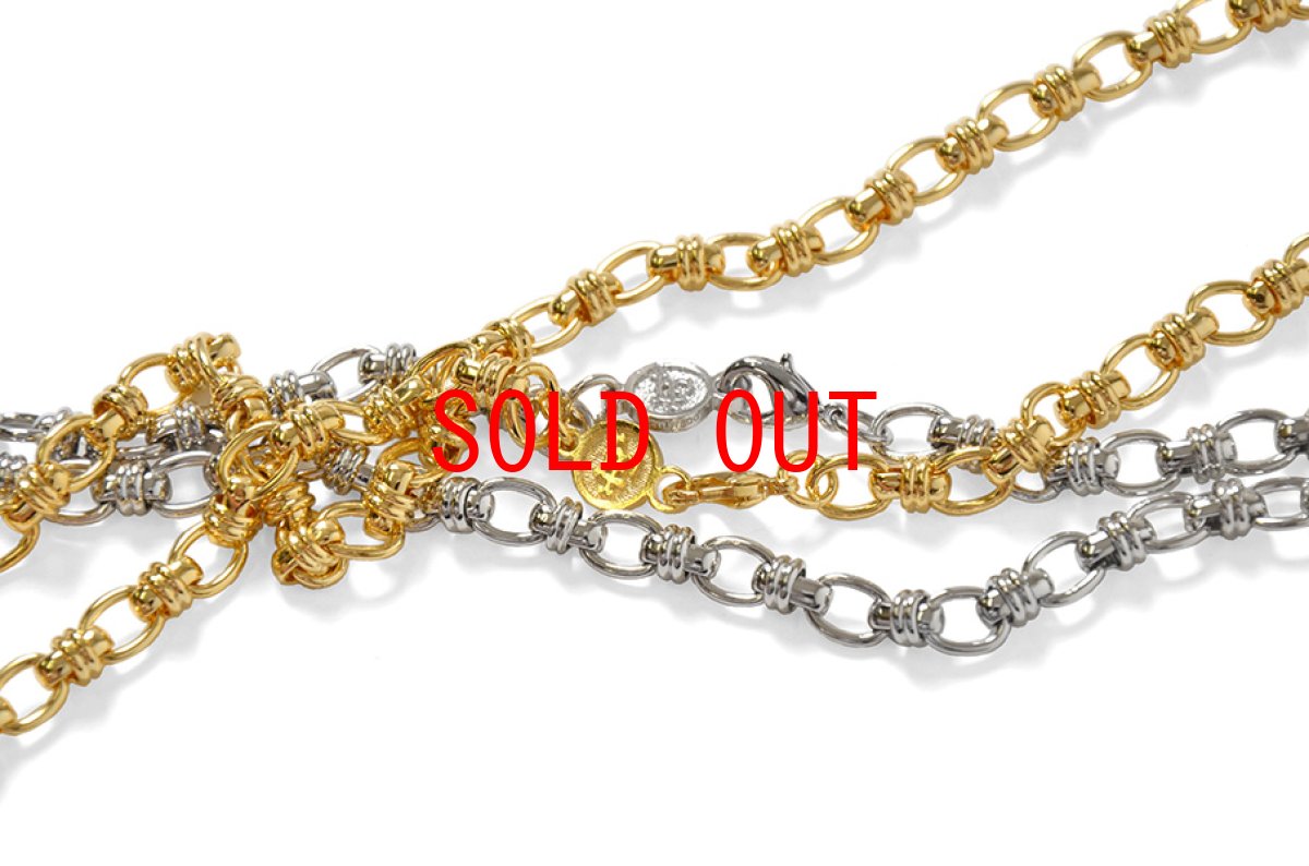 画像2: Lafayette (ラファイエット) × HOW WE DO LF LOGO ROLL CHAIN NECKLACE Silver  (2)