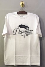 画像1: Deadline(デッドライン) Gun Logo Tee White ガン ロゴ Tシャツ ホワイト  (1)