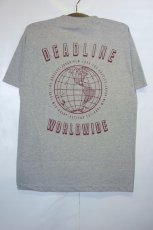 画像2: Deadline(デッドライン) World Wide S/S Tee Grey ワールドワイド Tシャツ グレー (2)