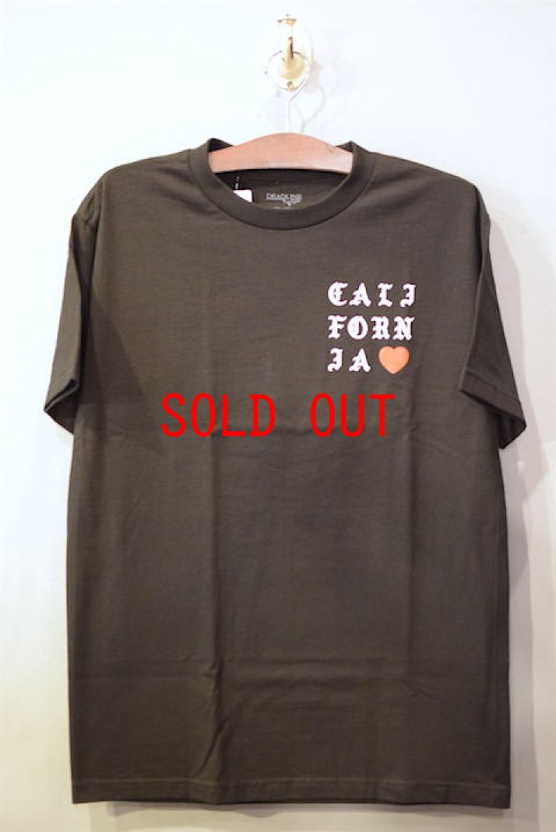画像1: Deadline(デッドライン) Cali Love S/S Tee Black カリフォルニア ラブ Tシャツ ブラック (1)