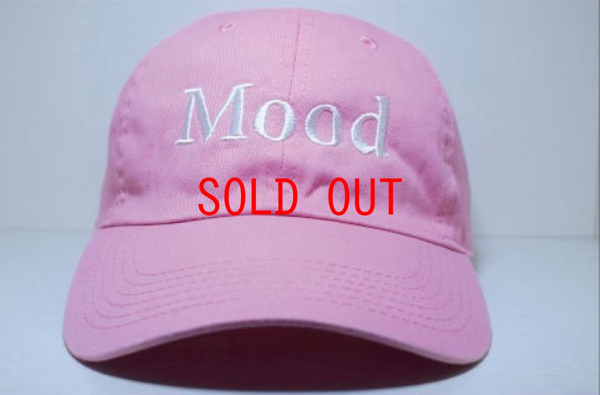 画像1: Mood NYC (ムード エヌワイシー) Logo Dad Hat Light Pink ピンク キャップ (1)