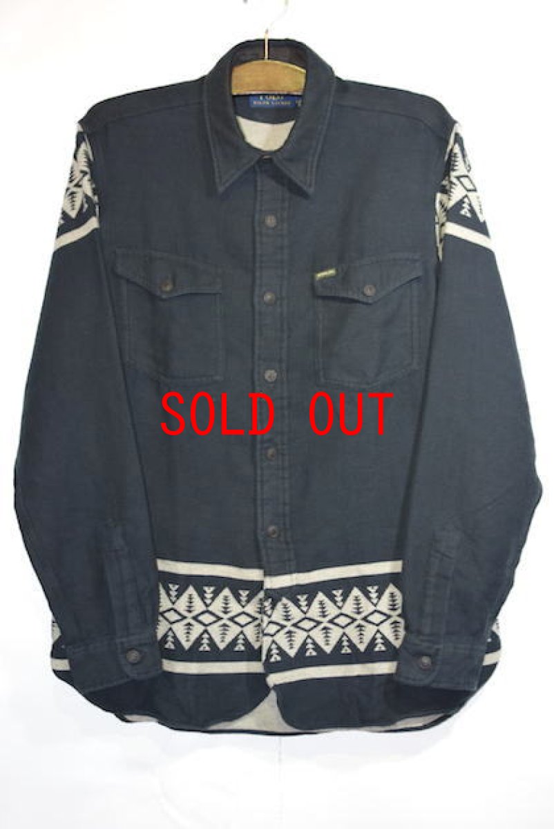 画像2: Polo Ralph Lauren(ポロ ラルフ ローレン) Polo Sportsman L/S Shirts Black 長袖 シャツ (2)